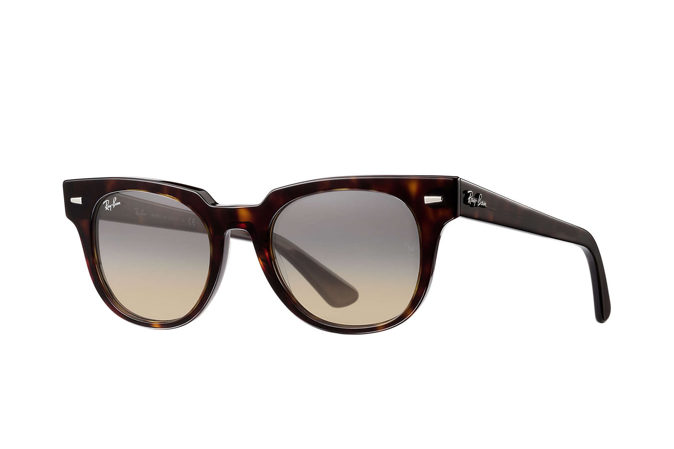 RAY BAN Meteor Classic with Tortoise Frame and Light Gray Gradient Lenses